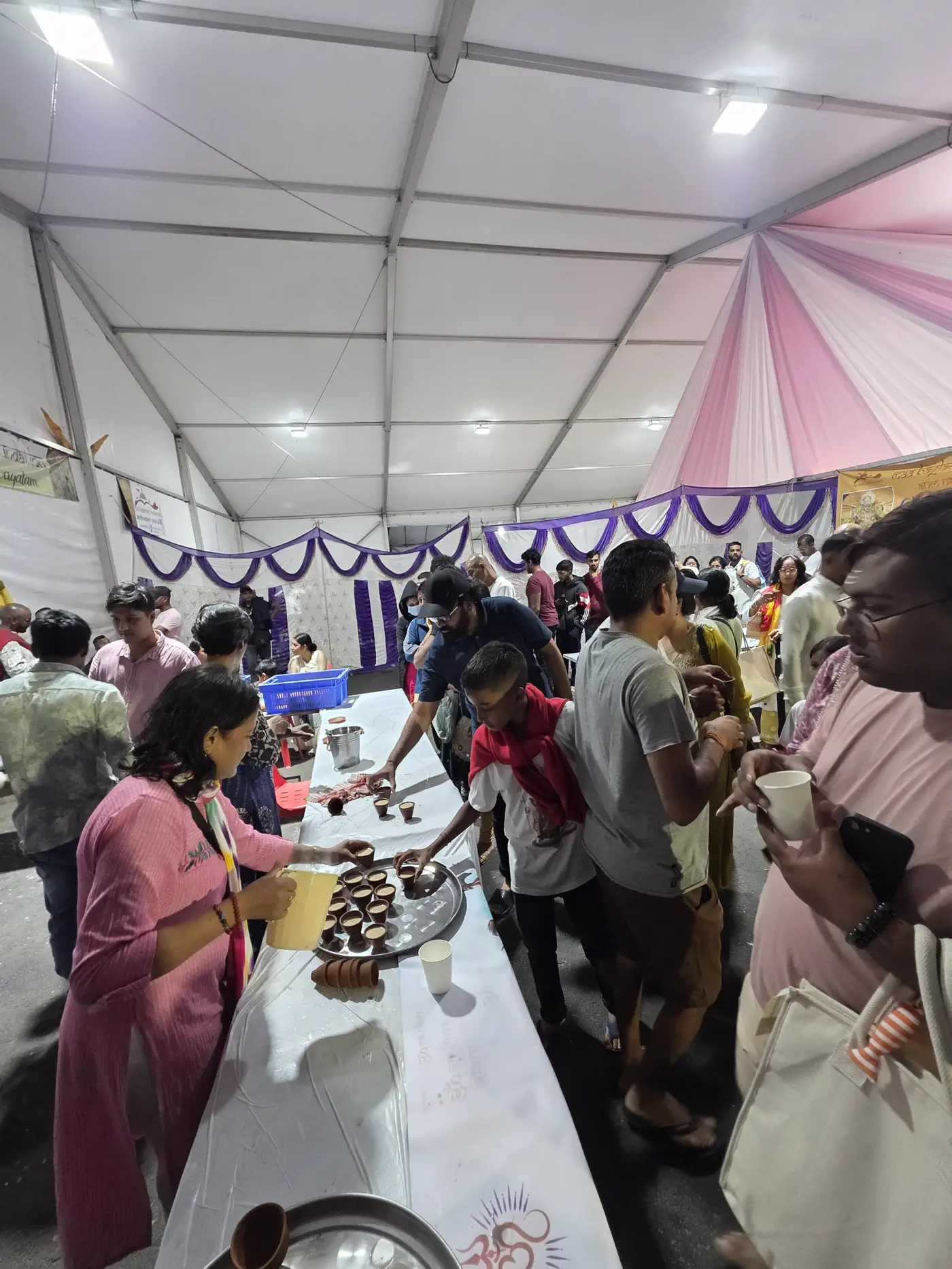 Ram Pottery snacks distribution Grand Bassin Mauritius