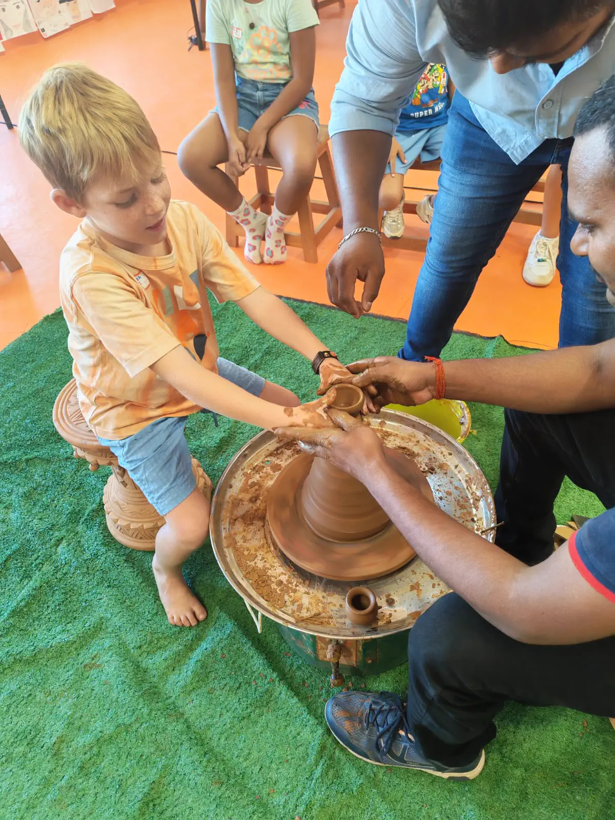 Ram Pottery school pottery activity at Greencoast International School