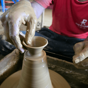 Ram Pottery workshop handcrafted clay process image 3